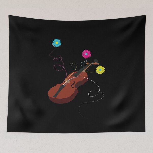 Item preview, Electric Violin with Flowers designed and sold by blb1014.