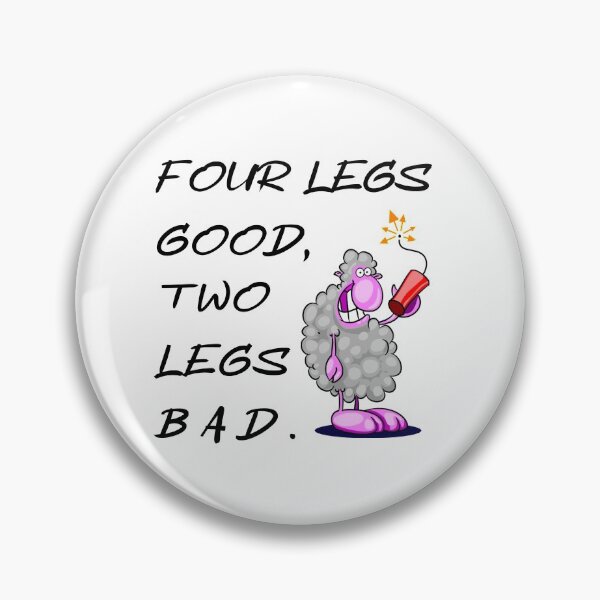 Item preview, Four legs good two legs bad tnt white designed and sold by oxoxoxo.