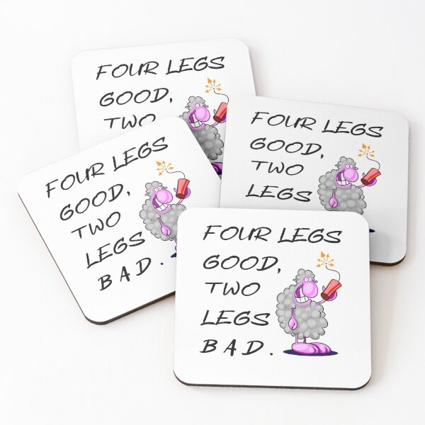 Item preview, Four legs good two legs bad tnt white designed and sold by oxoxoxo.