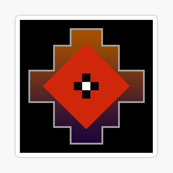 Nez Perce Tribe Pattern 1 Sticker