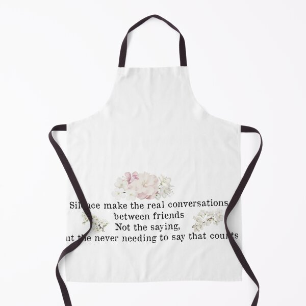 Item preview, Silence make the real conversations between friends Not the saying, but the never needing to say that counts : Inspirational Quote designed and sold by Badrart.