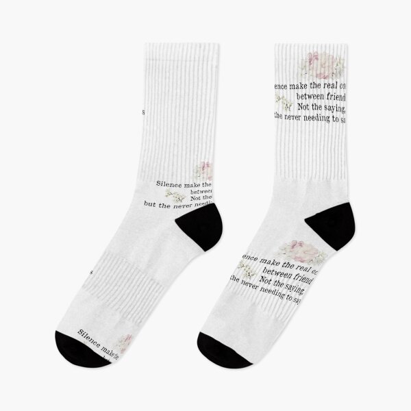Item preview, Silence make the real conversations  between friends  Not the saying,  but the never needing to say that counts : Inspirational Quote designed and sold by Badrart.