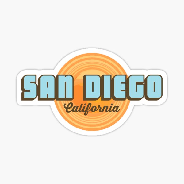 California Dream Sticker Santa Cruz Los Angeles San Diego Malibu