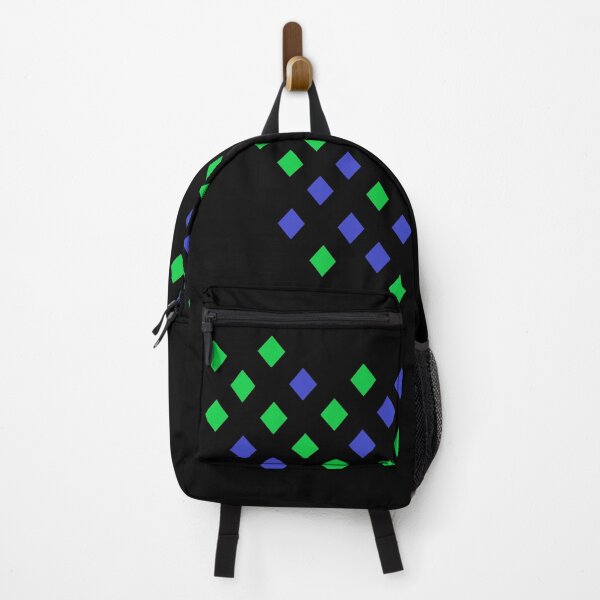 Item preview, Diamonds Black With Blue And Green designed and sold by DesignsByMuriel.