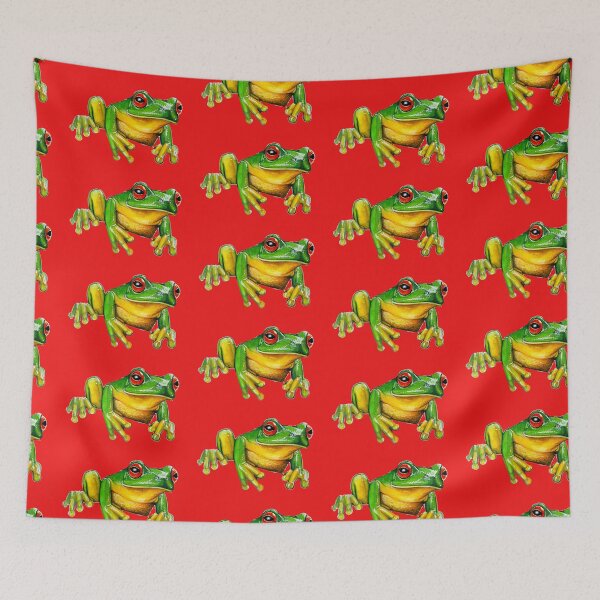 Item preview, red-eyed tree frog, australian designed and sold by Trish Hart.