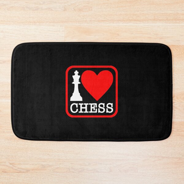 Item preview, I Love Chess cool black designed and sold by oxoxoxo.