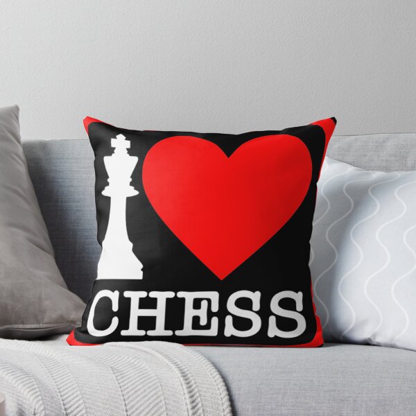 Item preview, I Love Chess cool black designed and sold by oxoxoxo.