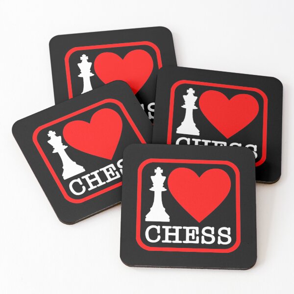 Item preview, I Love Chess cool black designed and sold by oxoxoxo.