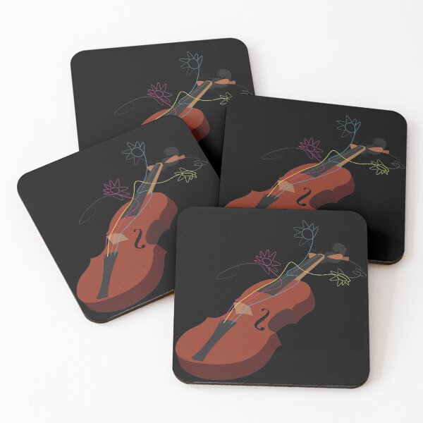 Item preview, Electric Violin with Flowers designed and sold by blb1014.