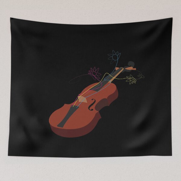 Item preview, Electric Violin with Flowers designed and sold by blb1014.