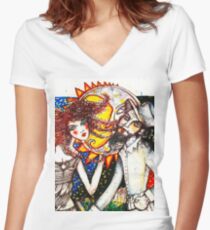 Media Vuelta Women's Fitted V-Neck T-Shirt