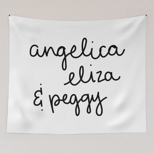 Item preview, Angelica, Eliza, Peggy - in cursive designed and sold by BrushedByGrace.