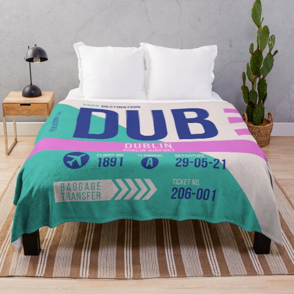 Item preview, Dublin (DUB) Airport Code Baggage Tag designed and sold by SLAG-Creative.