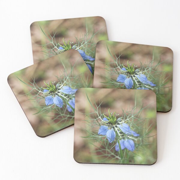 Item preview, Light Blue Love-in-a-Mist Flowers designed and sold by SweepingShadows.