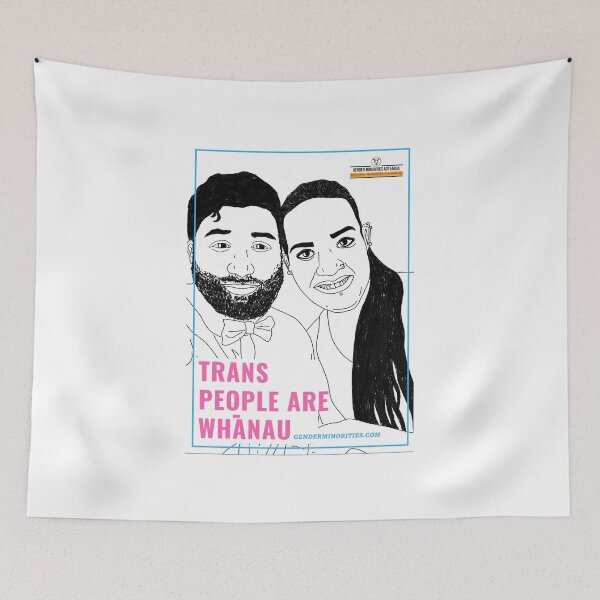 Item preview, Trans People Are Whanau designed and sold by Gender Minorities Aotearoa.
