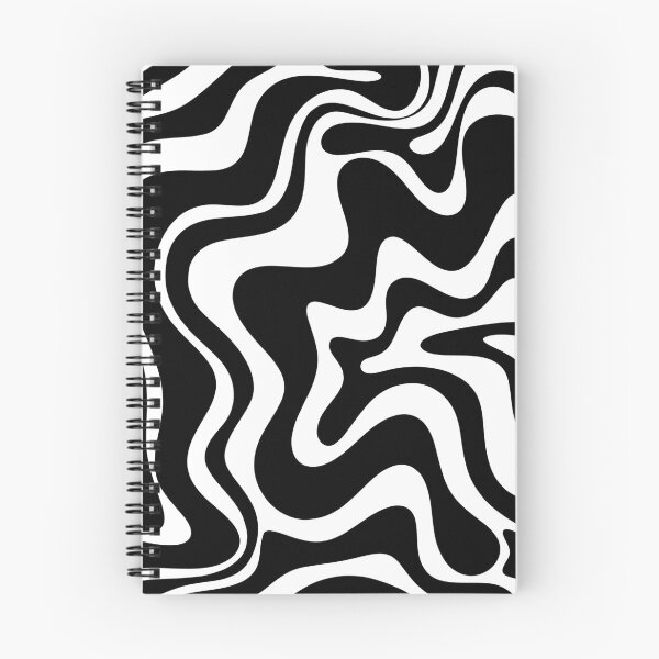 Item preview, Liquid Swirl Retro Abstract Pattern in Black and White designed and sold by kierkegaard.