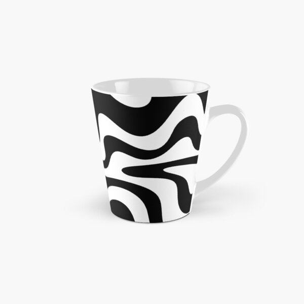 Item preview, Liquid Swirl Retro Abstract Pattern in Black and White designed and sold by kierkegaard.