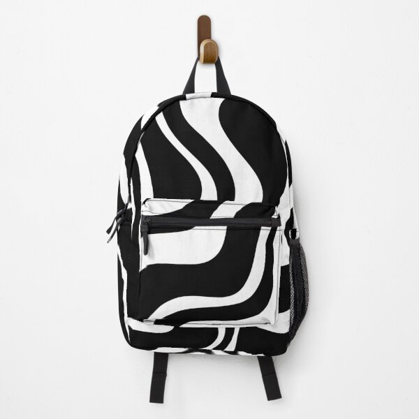 Item preview, Liquid Swirl Retro Abstract Pattern in Black and White designed and sold by kierkegaard.