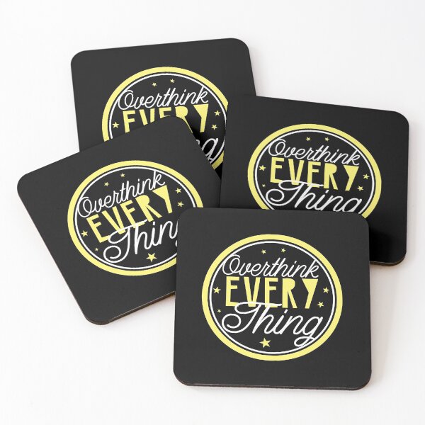 Item preview, OVERTHINK everything in a circle designed and sold by jazzydevil.