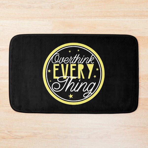 Item preview, OVERTHINK everything in a circle designed and sold by jazzydevil.