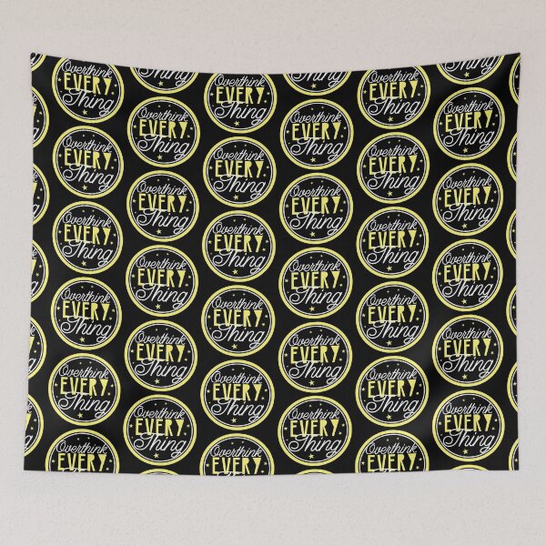 Item preview, OVERTHINK everything in a circle designed and sold by jazzydevil.