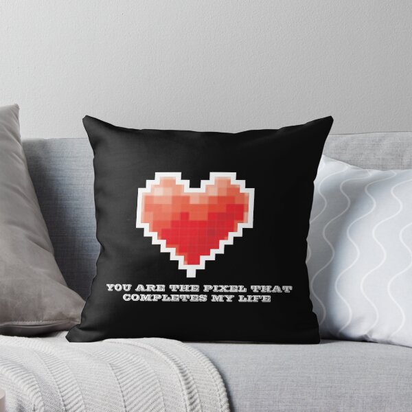 Item preview, Heart pixel on black designed and sold by SpongyDesings.
