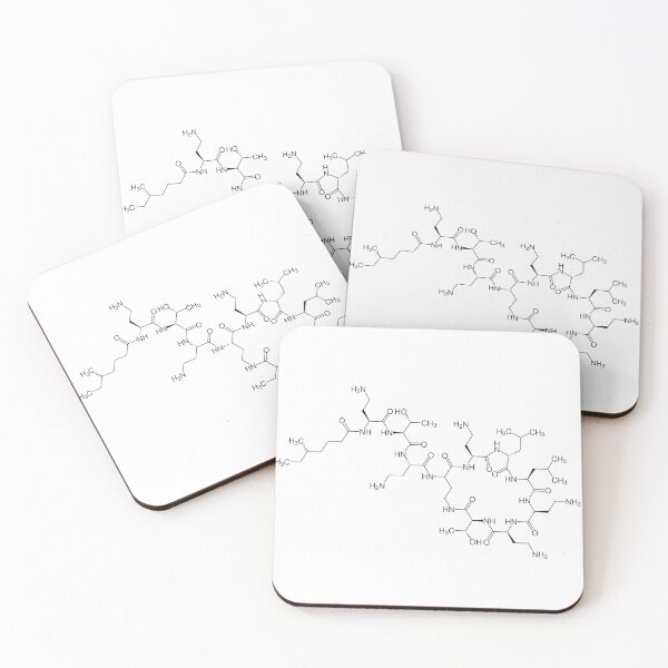 Item preview, Colistin Chemical Structure designed and sold by Artchitectrx.