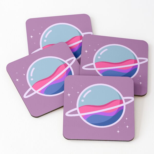 Item preview, glass pride planets - bisexual designed and sold by goblinbabe.