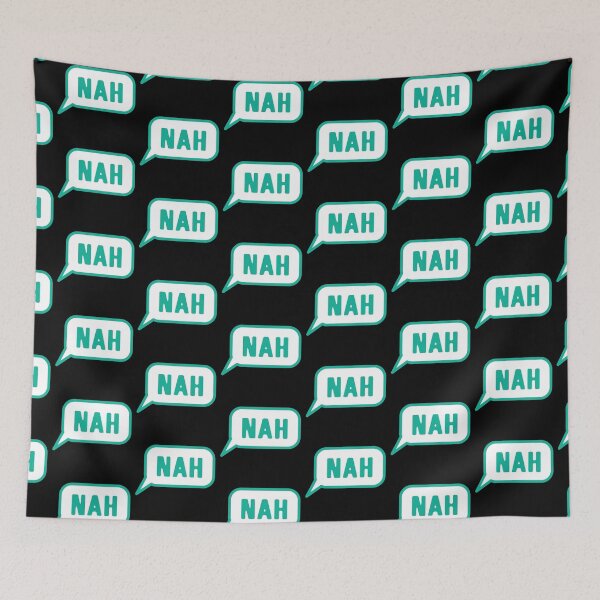 Item preview, NAH alone with matching YEAH in a speech bubble designed and sold by jazzydevil.