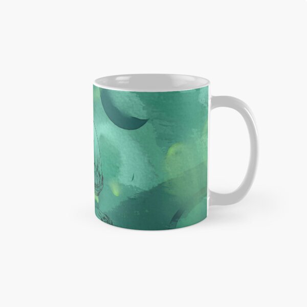 Item preview, Jellyfish Line Art - Sea Green designed and sold by SuspendedDreams.