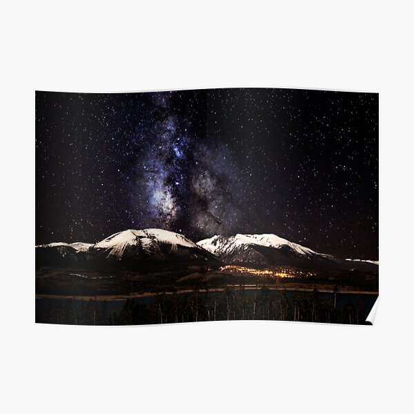 Buffalo Milky Way Poster