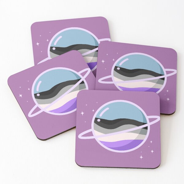 Item preview, glass pride planets - asexual designed and sold by goblinbabe.
