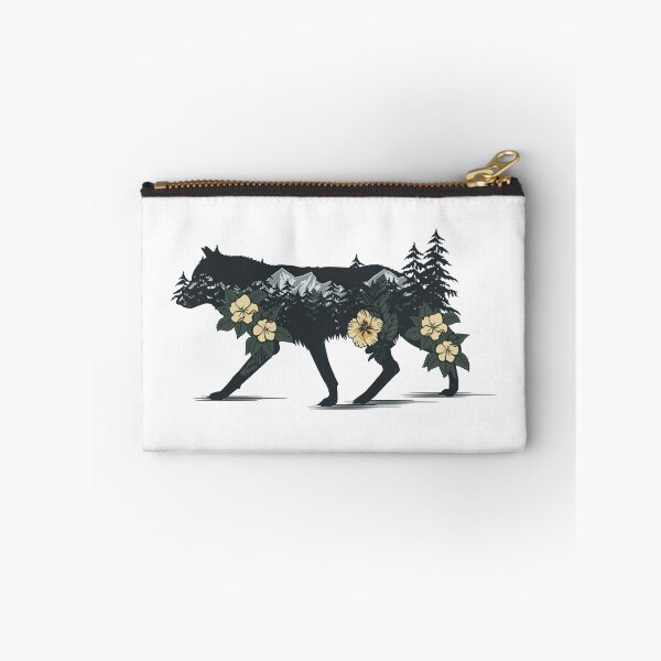 Item preview, Wildlife Wolf of Nature and Wanderlust Flowers designed and sold by aMortalArtist.