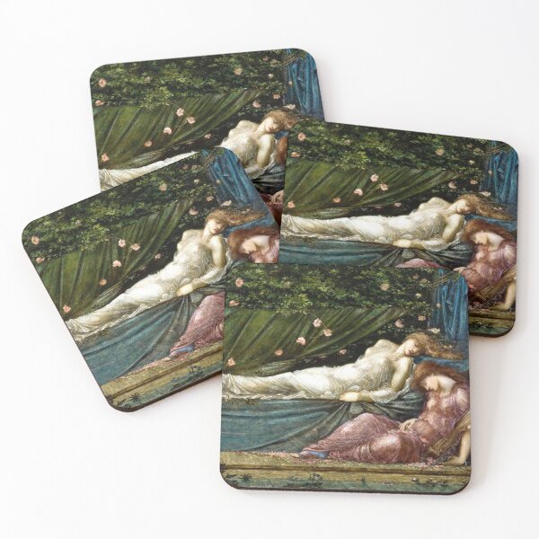 Item preview, Sleeping Beauty - Little Briar Rose - Edward Coley Burne-Jones designed and sold by forgottenbeauty.