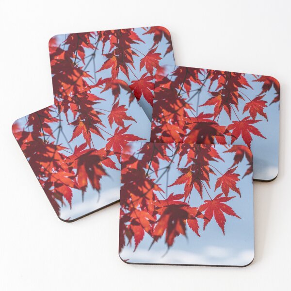 Item preview, Japanese Momiji Maple leaf against blue sky designed and sold by JapanTees.