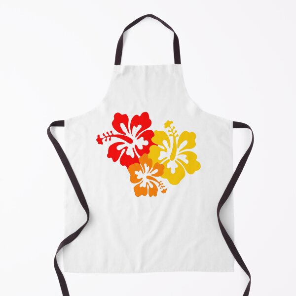 Item preview, Hibiscus flowers red gold orange tropical  designed and sold by headpossum.