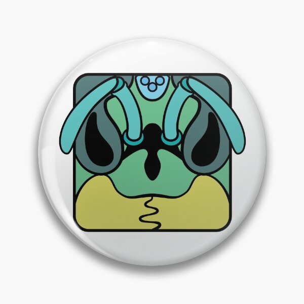 Item preview, Wasp cartoon head square (green)  designed and sold by TiffanyYau.