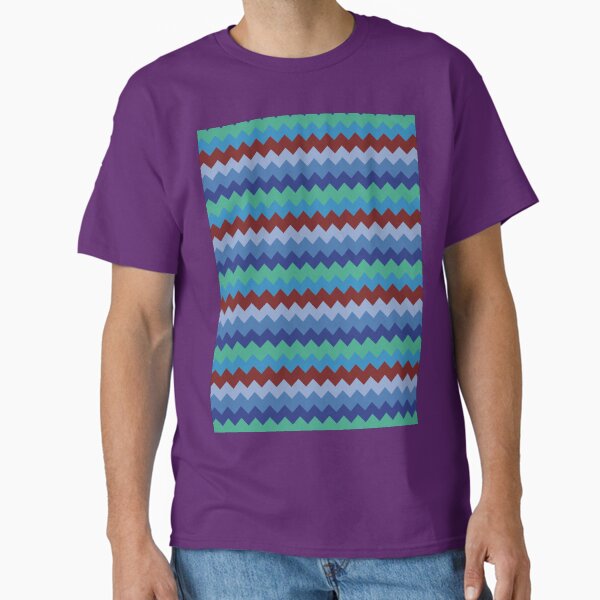 Modern zig zag chevron pattern  Classic T-Shirt