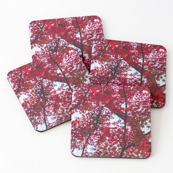 Item preview, Dense Japanese red autumn color leaves designed and sold by JapanTees.
