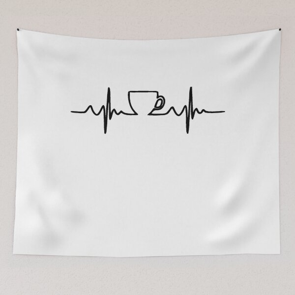 Item preview, coffee heartbeat designed and sold by NiceShirtY.