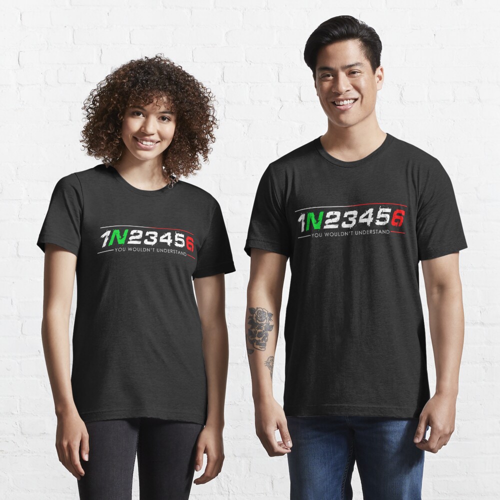 Discover 1N23456 Motorcycle Gear Biker | Essential T-Shirt 