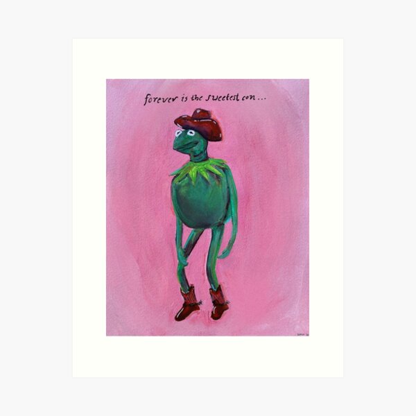 Kermit Cowboy Like Me Art Print