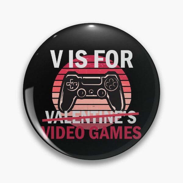 Item preview, Funny Gamer Valentine's Day V is for Video Games Gaming Gift designed and sold by seazn-trends.