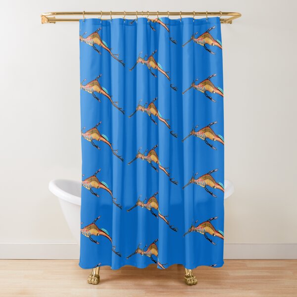 Weedy seadragon Shower Curtain