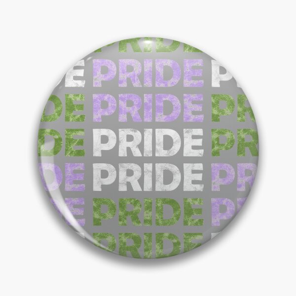 Item preview, Genderqueer Pride Flag Colors Repeating Distressed Text designed and sold by Bumblefuzzies.
