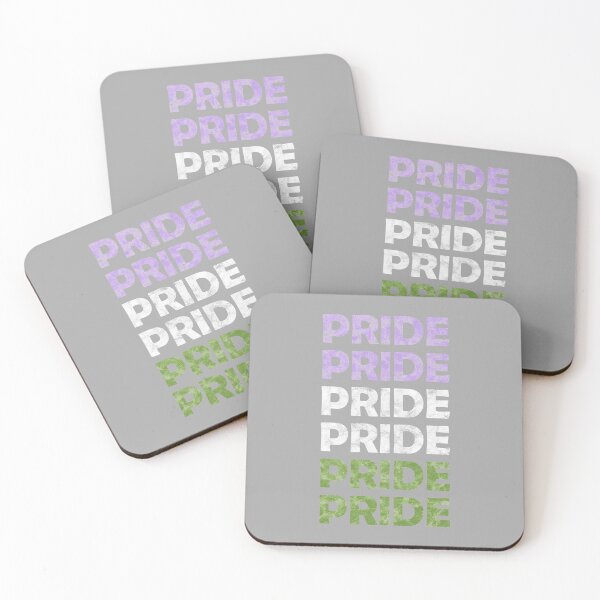 Item preview, Genderqueer Pride Flag Colors Repeating Distressed Text designed and sold by Bumblefuzzies.