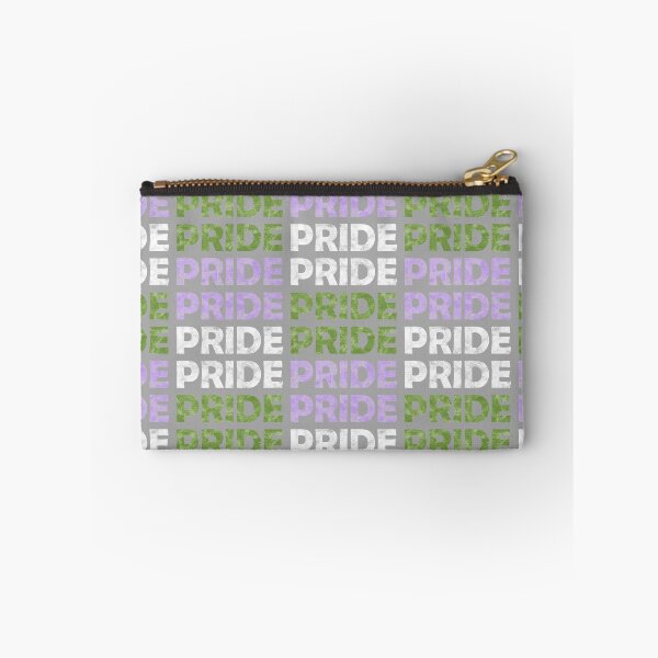 Item preview, Genderqueer Pride Flag Colors Repeating Distressed Text designed and sold by Bumblefuzzies.