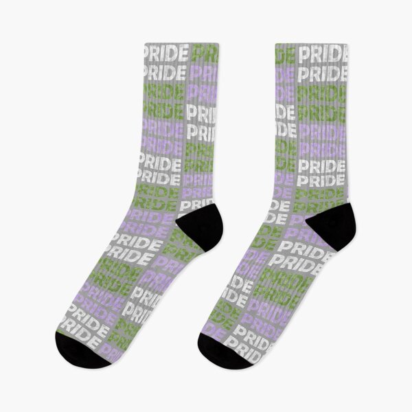 Item preview, Genderqueer Pride Flag Colors Repeating Distressed Text designed and sold by Bumblefuzzies.