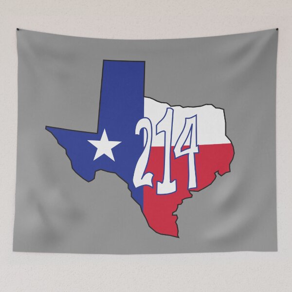 Item preview, Hand Drawn Texas Flag 214 Area Code designed and sold by itsrturn.