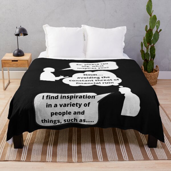 Item preview, What inspires you Funny Interview Design Sarcastic Humor designed and sold by Click-Like.